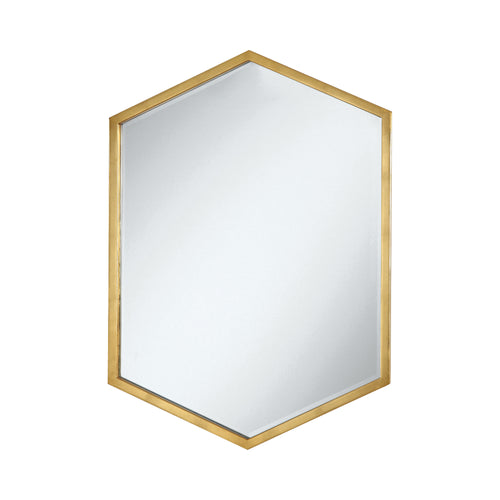 COASTER OFFICE-ACCESSORY HEXAGON SHAPED WALL MIRROR GOLD