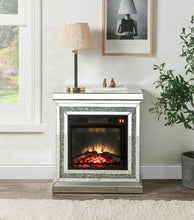 Load image into Gallery viewer, ACME NORALIE MIRRORED &amp; FAUX DIAMONDS FIREPLACE