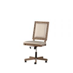 ACME ORIANNE CHAMPAGNE PU & ANTIQUE GOLD FINISH EXECUTIVE OFFICE CHAIR