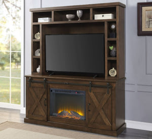 ACME AKSEL WALNUT ENTERTAINMENT CENTER (INCLUDE 91617FIR)