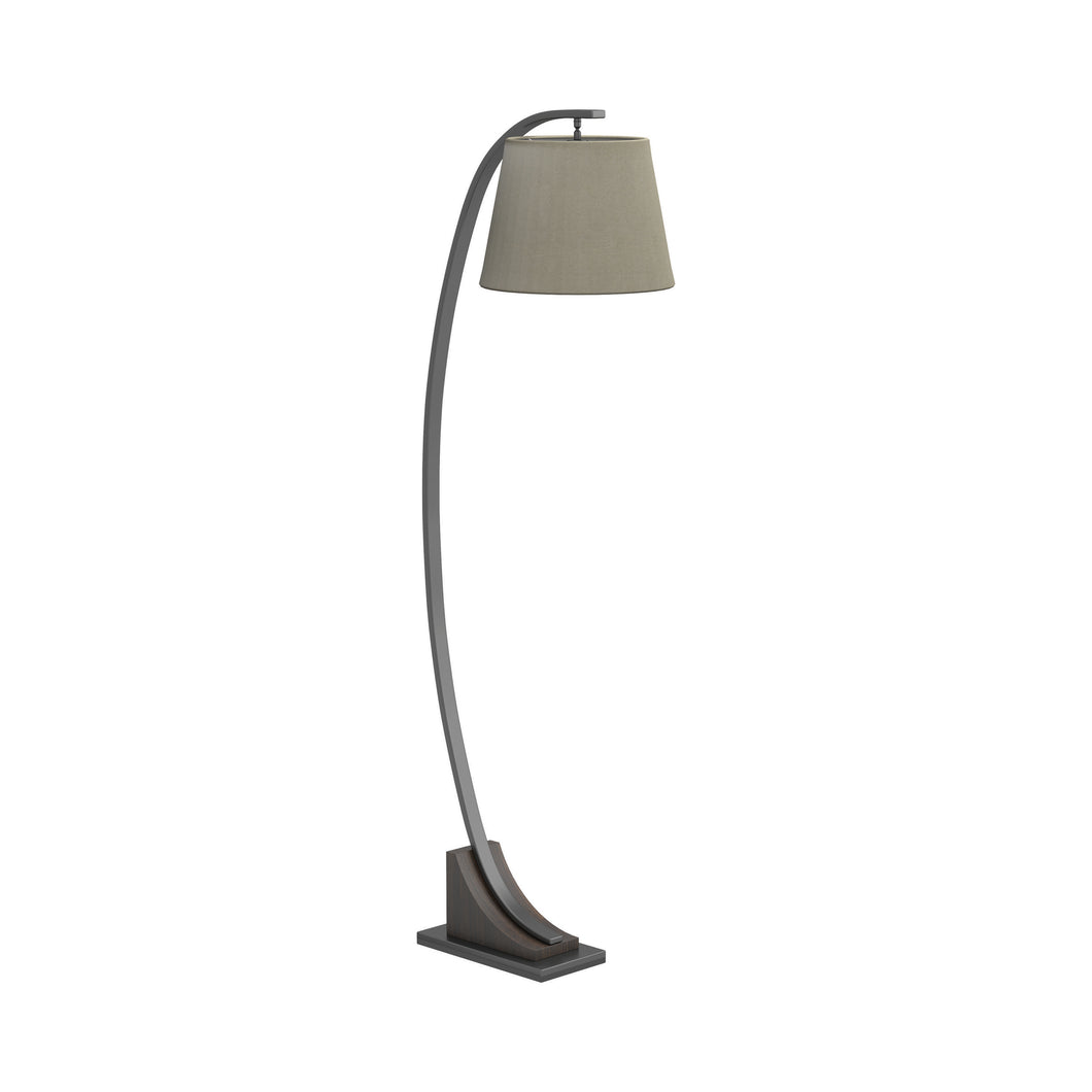 COASTER EMPIRE SHADE FLOOR LAMP OATMEAL BROWN AND ORB