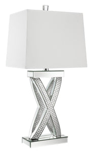 COASTER MIRROR FAUX DIAMOND TABLE LAMP