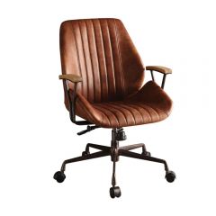 ACME HAMILTON COCOA TOP GRAIN LEATHER OFFICE CHAIR