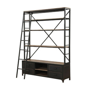 ACME ACTAKI SANDY GRAY FINISH BOOKSHELF