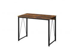 ACME ZAIDIN WEATHERED OAK & BLACK FINISH WRITING DESK