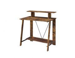 ACME NYPHO WEATHERED OAK & BLACK FINISH WRITING DESK