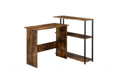 ACME IEVI WEATHERED OAK & BLACK FINISH WRITING DESK