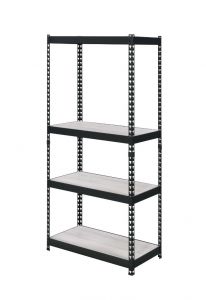 ACME DECMUS NATURAL & BLACK FINISH BOOKSHELF