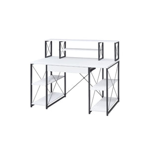 ACME AMIEL WHITE & BLACK FINISH WRITING DESK