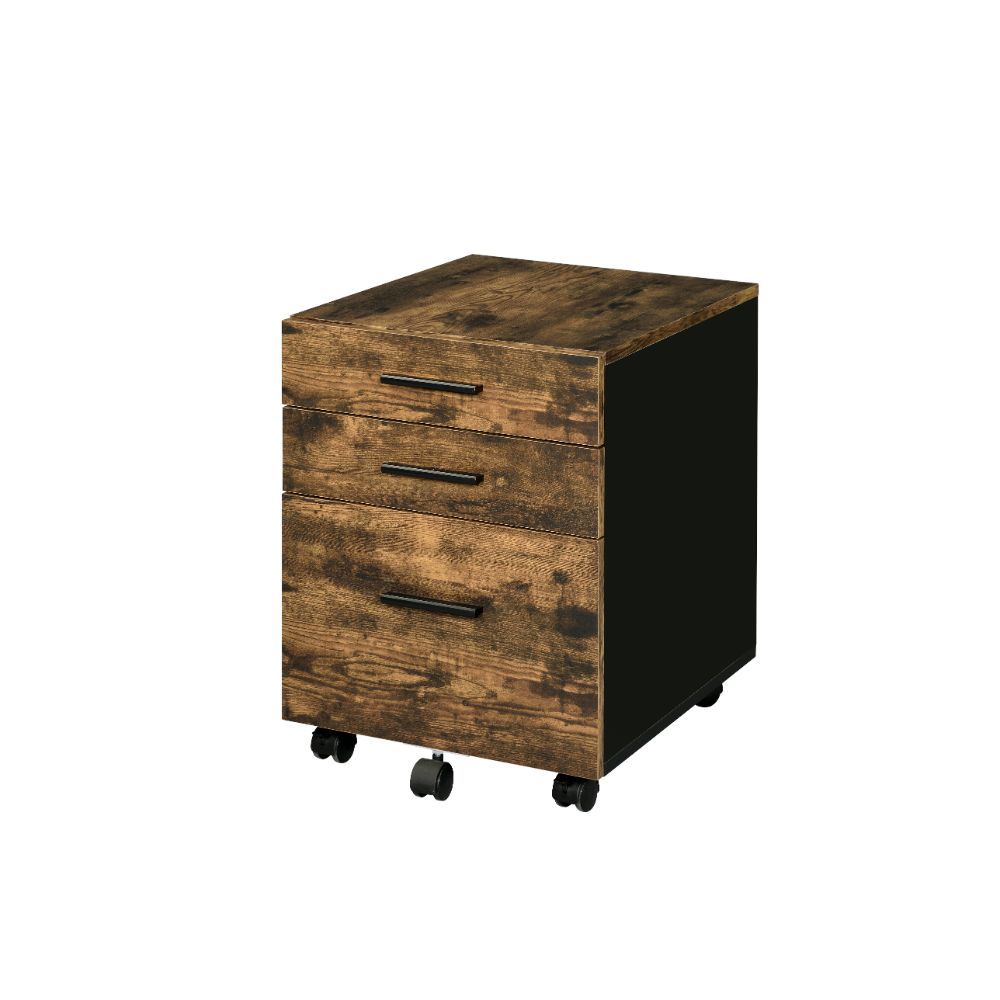 ACME ABNER WEATHERED OAK FINISH FILE CABINET