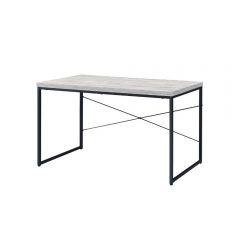 ACME JURGEN ANTIQUE WHITE & BLACK FINISH WRITING DESK