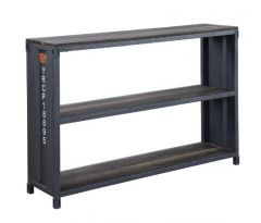 ACME CARGO WEATHERED OAK & GUNMETAL FINISH BOOKSHELF