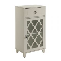 ACME CEARA WHITE FINISH ACCENT TABLE