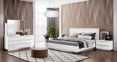 ESF ONDA LEGNO WHITE BEDROOM SET