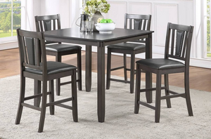 UPDATED F2543 GREY HEIGHT DINING SET (5 PC)