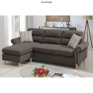 UPDATED ALL-IN-ONE SECTIONAL W/ 2 PILLOWS TAN