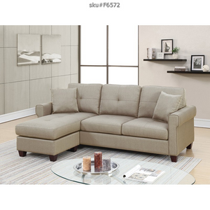 UPDATED 2PCS SECTIONAL BEIGE