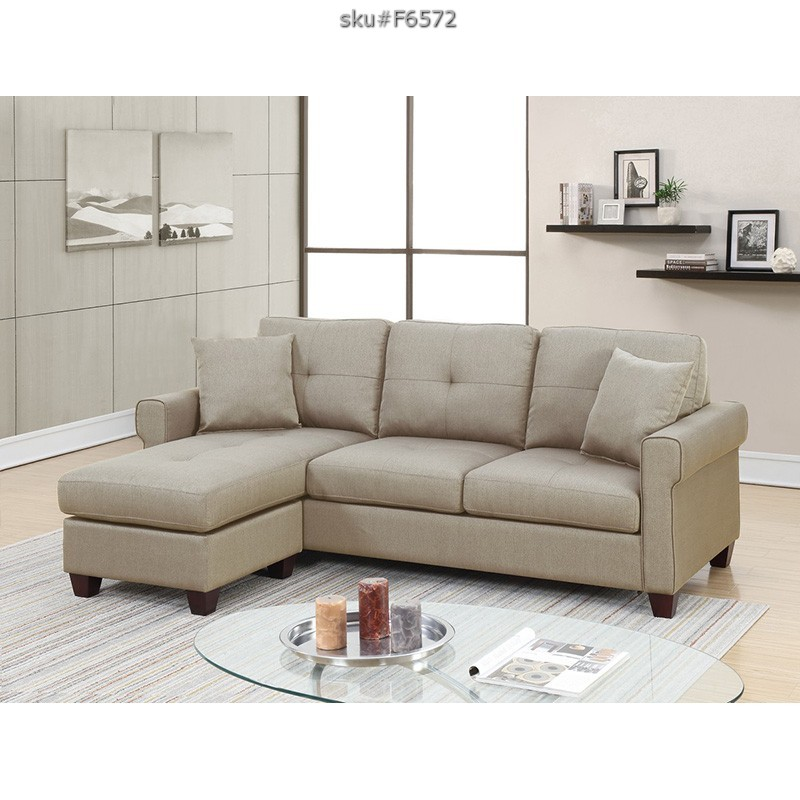 UPDATED 2PCS SECTIONAL BEIGE