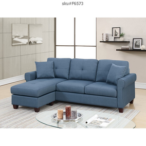 UPDATED 2PCS SECTIONAL BLUE