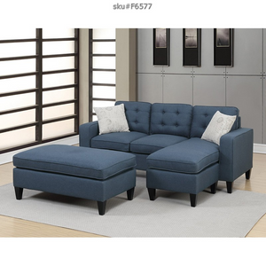 UPDATED 3PCS ALL-IN-ONE SECTIONAL NAVY