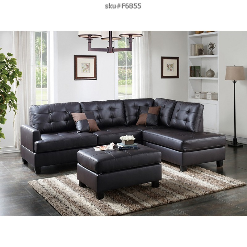 UPDATED 3PCS SECTIONAL ESPRESSO