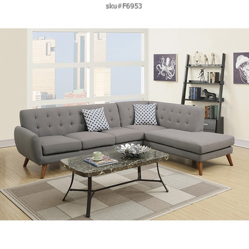 UPDATED 2PCS SECTIONAL GREY