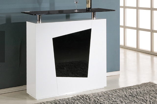 GRAKO BAR TABLE WHITE LACQUER