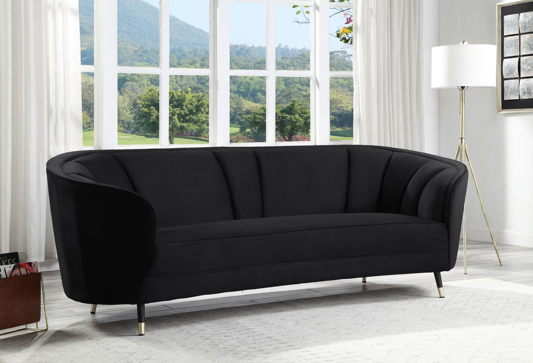 ACME ACHIM BLACK VELVET SOFA