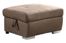 Load image into Gallery viewer, ACME ACOOSE BROWN FABRIC OTTOMAN W/STORAGE