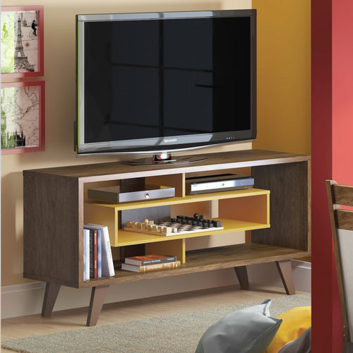 TV STAND WALLNUT YELLOW