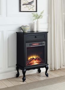 ACME EIRENE BLACK FINISH FIREPLACE