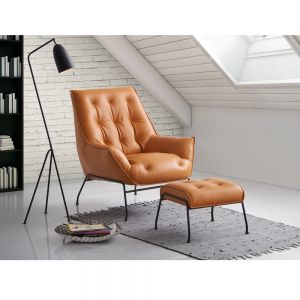 ACME ACCENT CHAIR & OTTOMAN