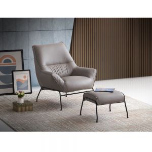 ACME ACCENT CHAIR & OTTOMAN