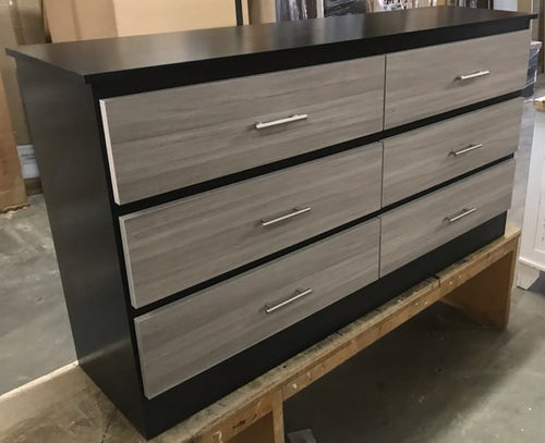 AVI BLACK DRESSER WITH SANDLEWOOD FINISH