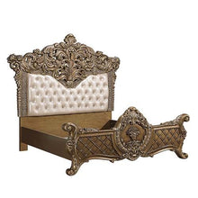 Load image into Gallery viewer, ACME CONSTANTINE LIGHT GOLD, BROWN AND GOLD EASTERN KING BEDROOM SET (5 PC)