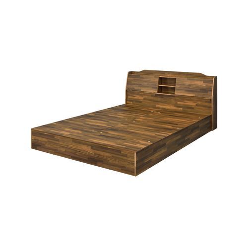 ACME HESTIA WALNUT FINISH QUEEN BED W/STORAGE