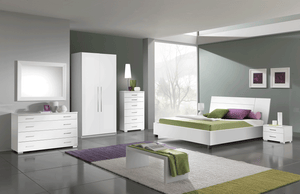 ESF PANAREA MOMO WHITE WARDROBE (2 DOOR)