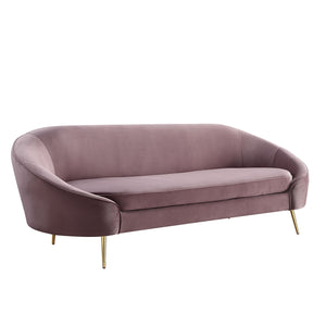 ACME ABEY PINK VELVET SOFA