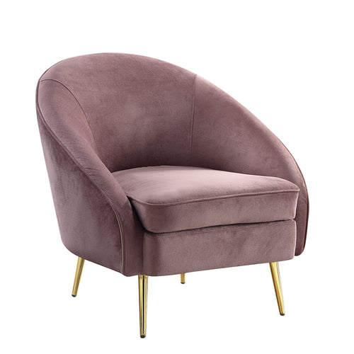 ACME ABEY PINK VELVET CHAIR